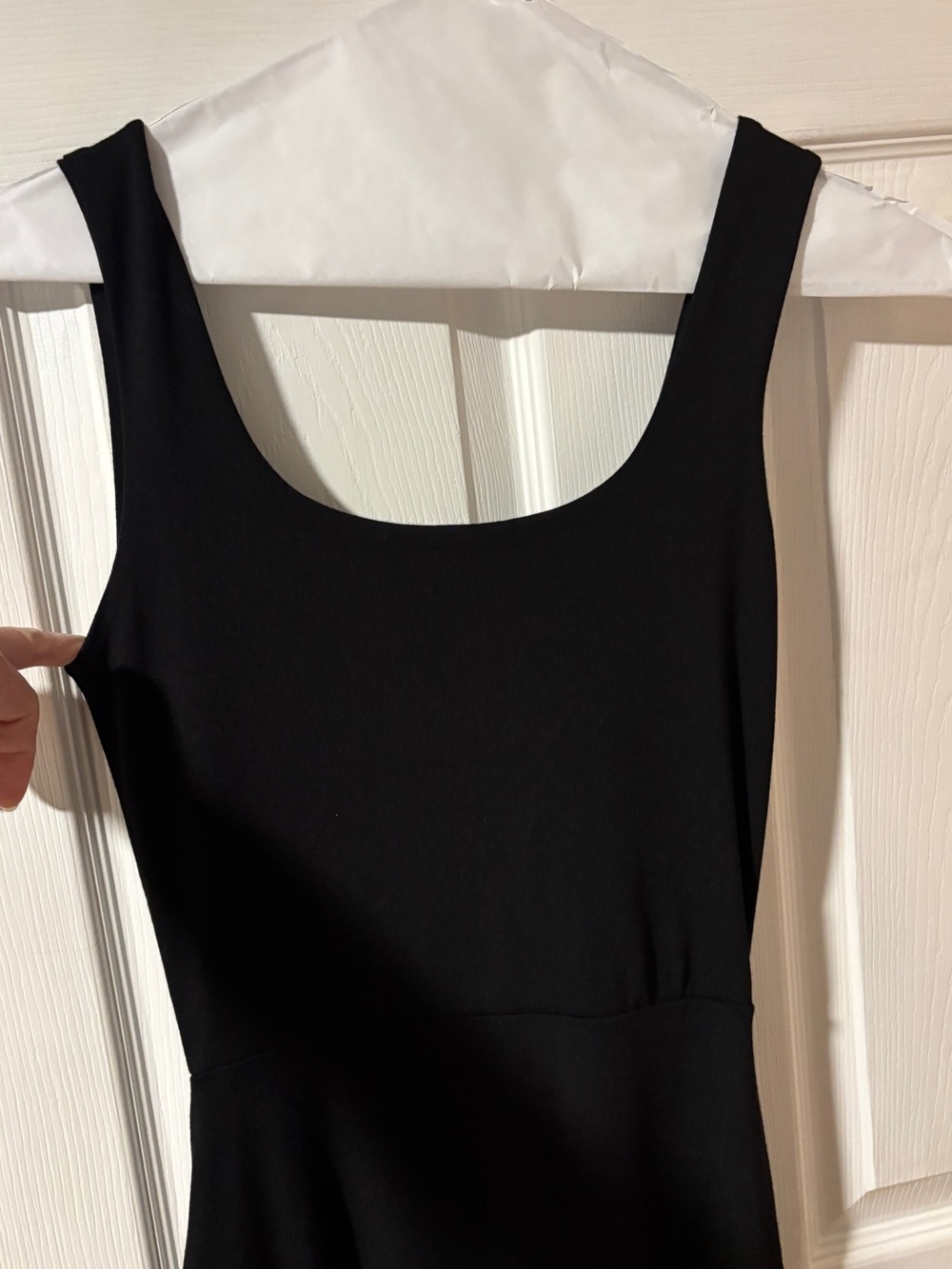 Sloan Symington Black Sleeveless Scoop Neck Fit-and-Flare Maxi Dress M (more S) - Picture 4 of 11